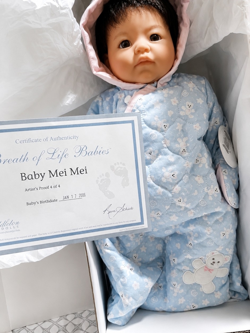 Breath of Life Babies "Baby Mei Mei" Artist's Proof 4 of 4 by Eva Schick